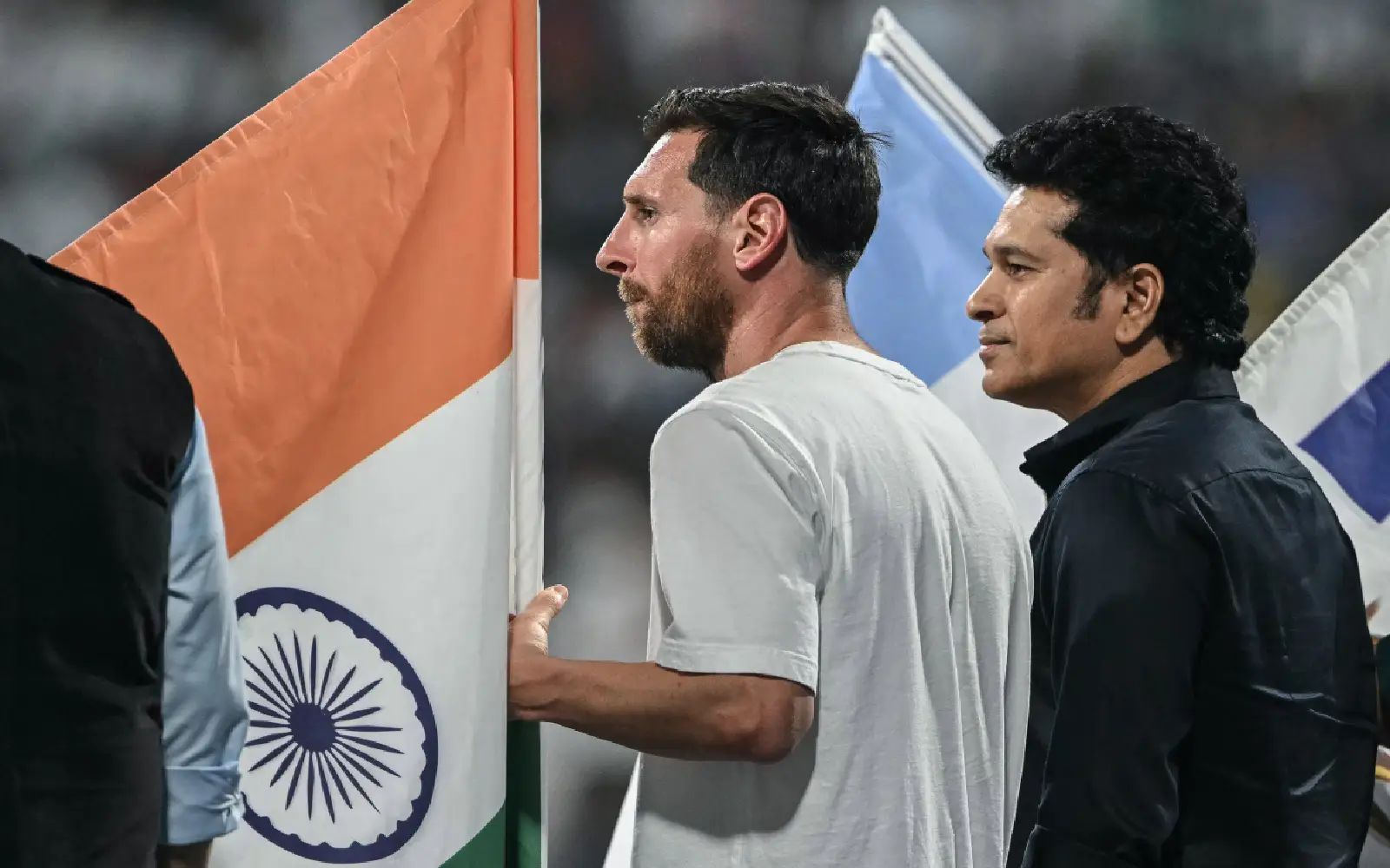 ‘Golden moment’ as Messi meets Tendulkar, Chhetri on India tour
