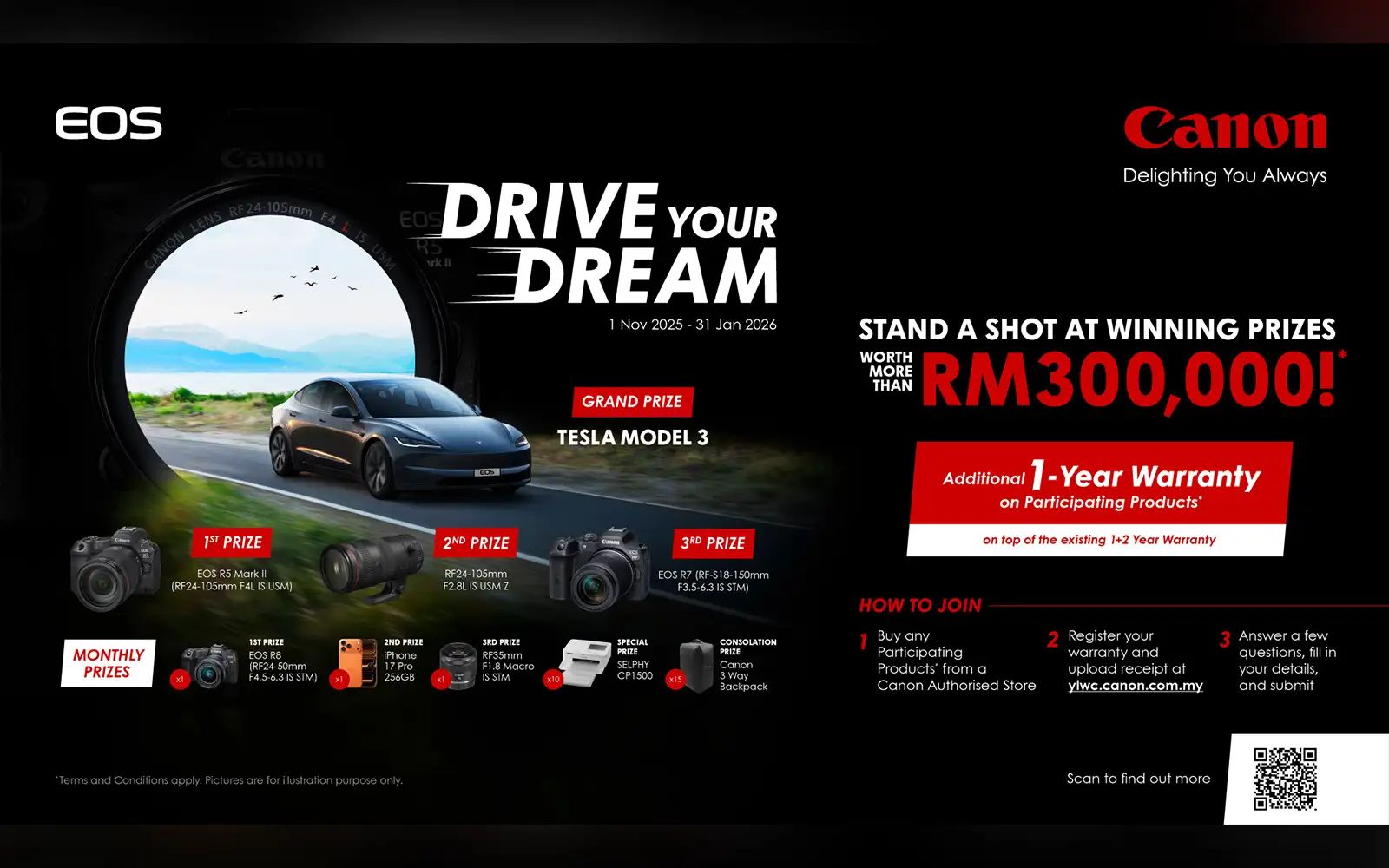 ‘Drive your Dream’ with Canon Malaysia and win spectacular prizes