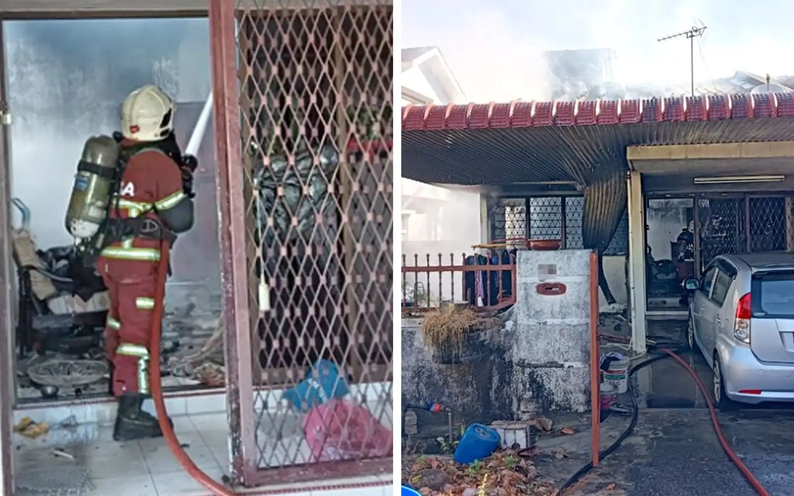 Firefighters rescue man from burning house jbpm pic 14226