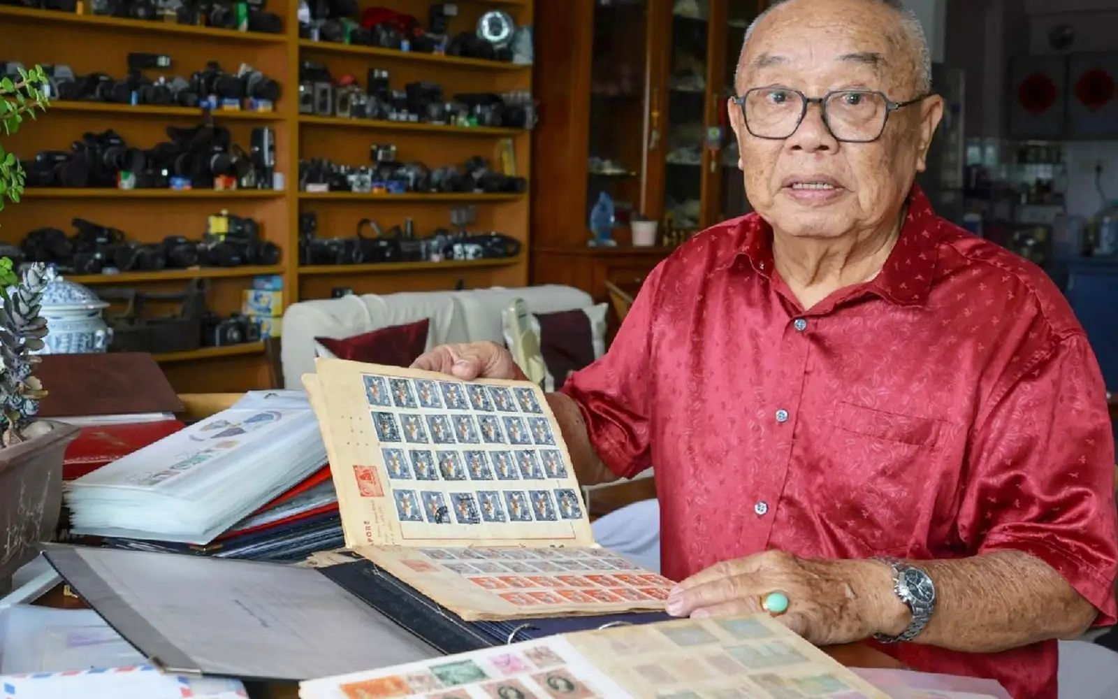 A lifetime of cameras, stamps and memories