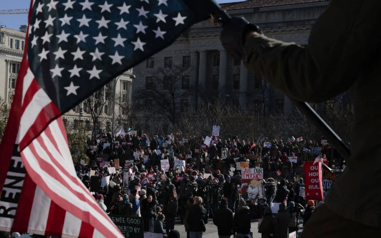 Millions set to fill US streets in anger at Trump