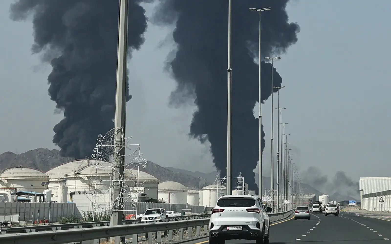 Smoke seen rising from direction of UAE energy facility