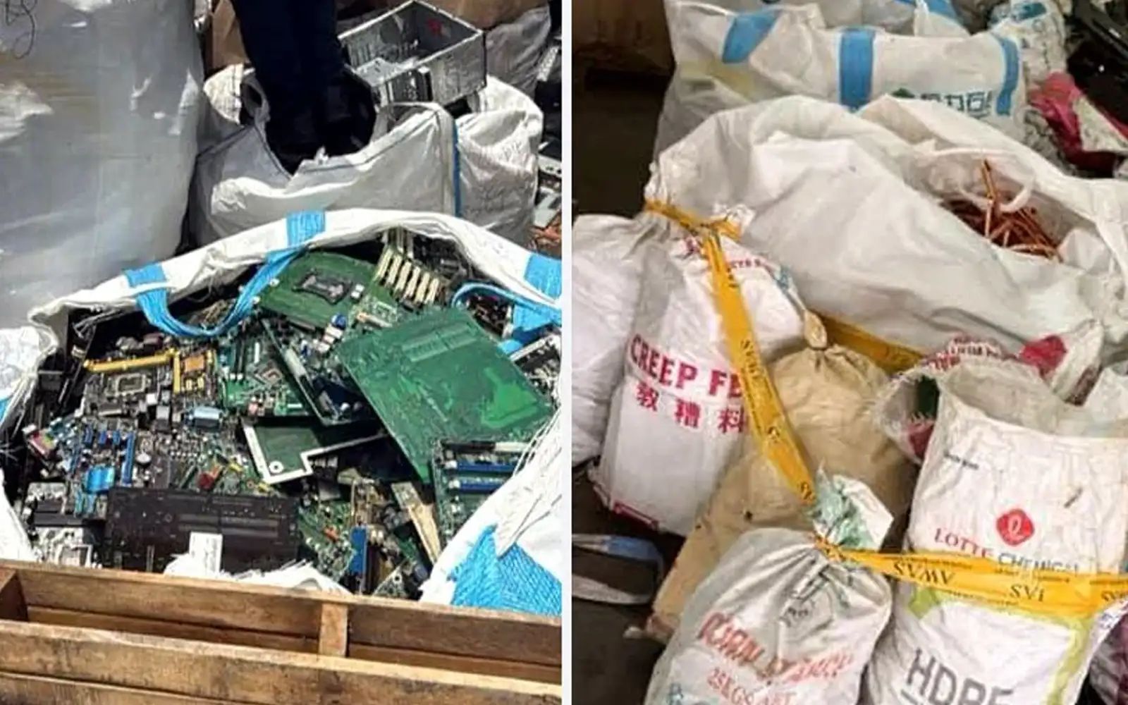 Warga asing ditahan, rampasan RM350,000 di kilang e-sisa haram