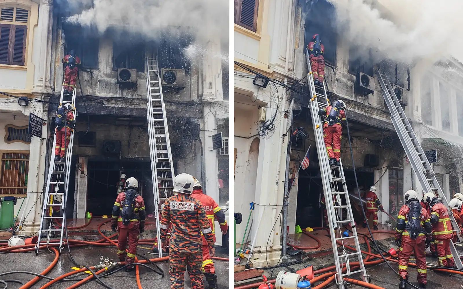 kebakaran rumah kedai penang jbpm pic 13426