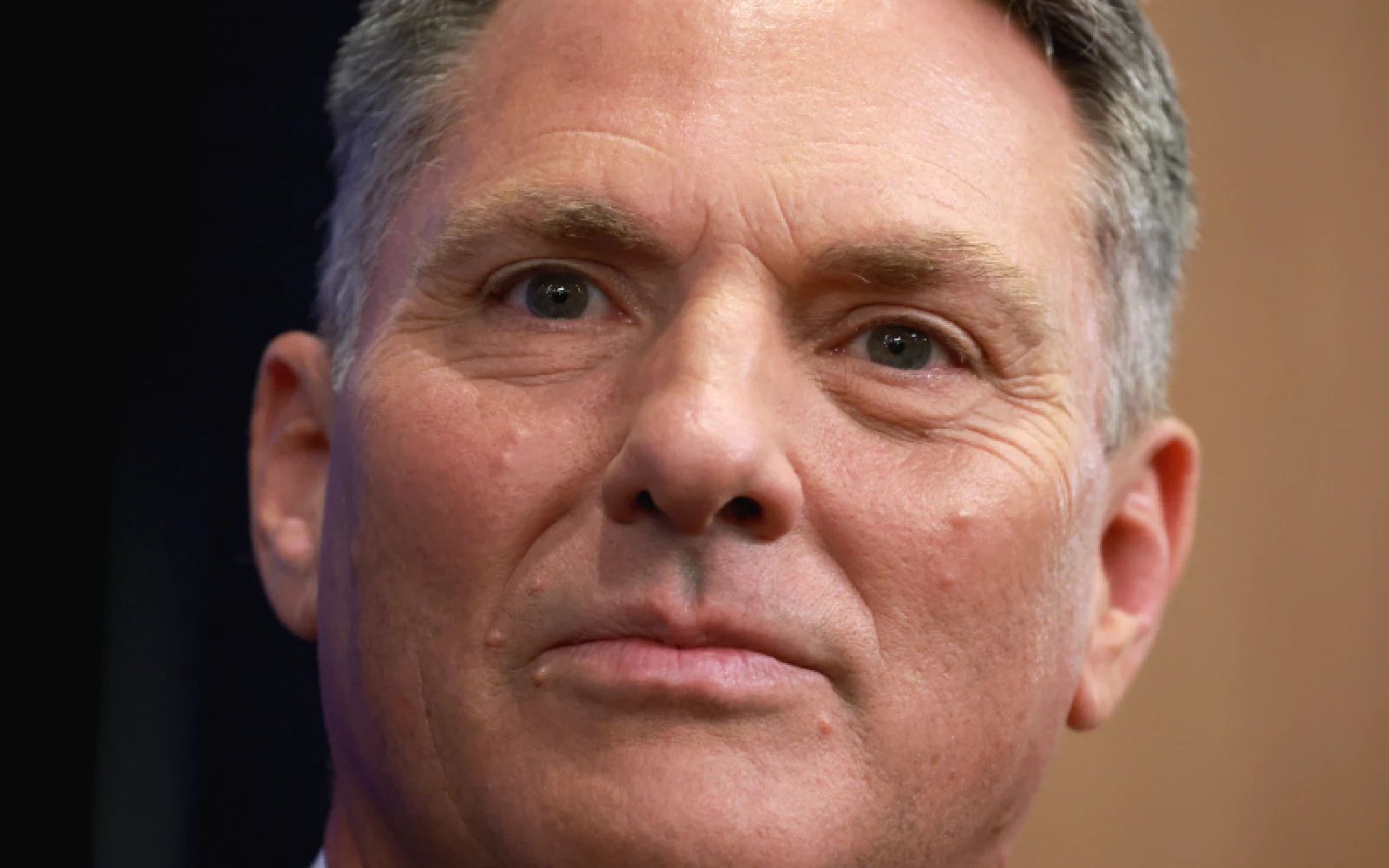 Australia's Defence Minister Richard Marles prepares to speak at the National Press Club in Canberra on April 16, 2026. Australia will lift defence spending to 3.0 percent of GDP by 2033 as armed conflicts flare worldwide, the government said on April 16. The new commitment follows pressure from US President Donald Trump's administration for Canberra to boost military expenditure as a share of total annual economic output.