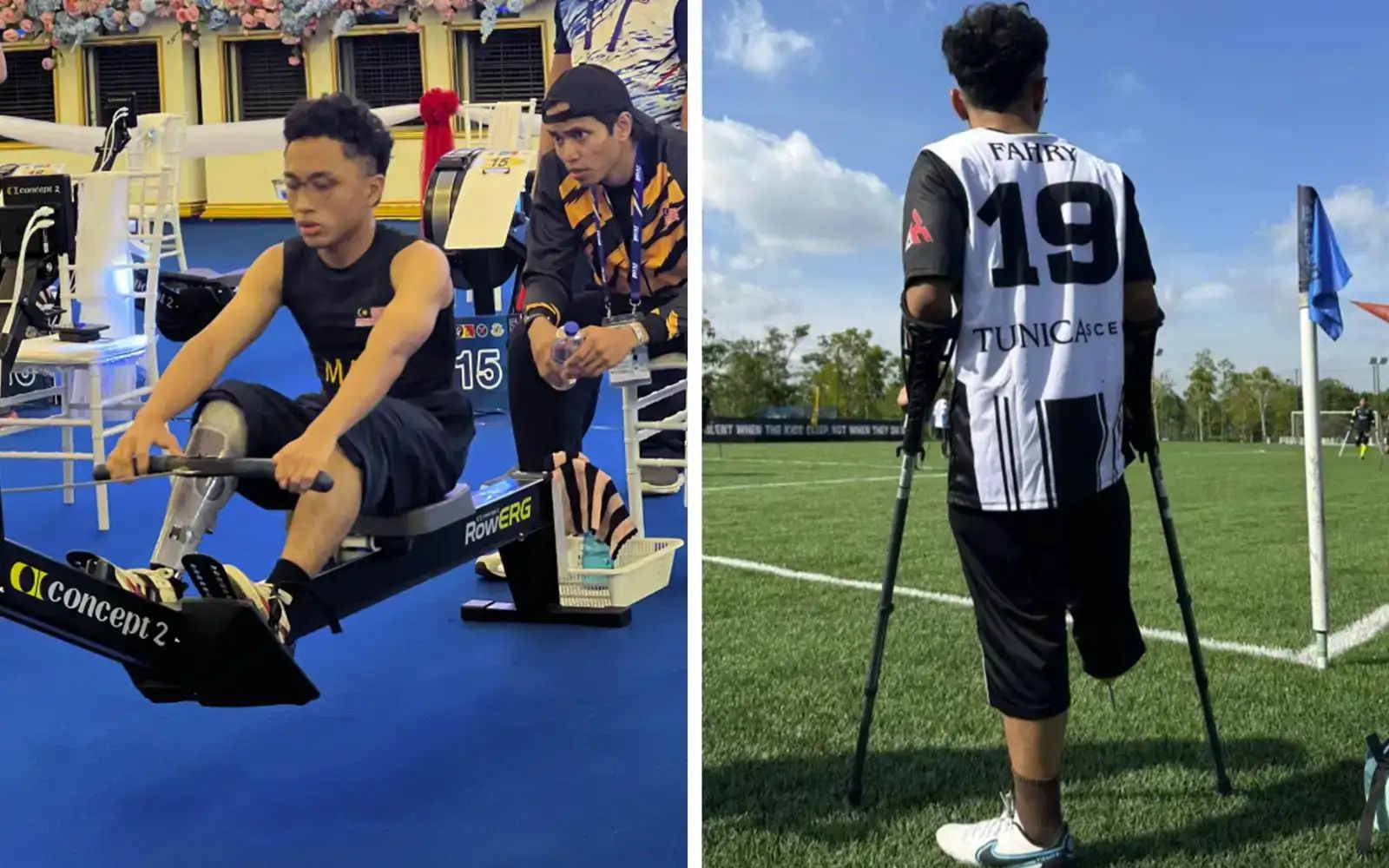 Fahry mewakili negara dalam sukan para rowing (kiri) 7526