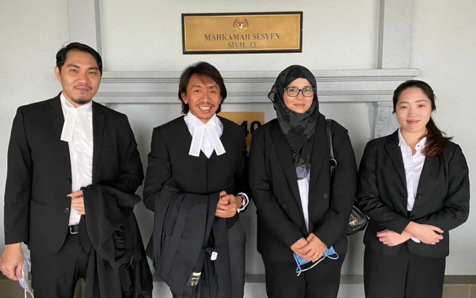 with lawyer 
