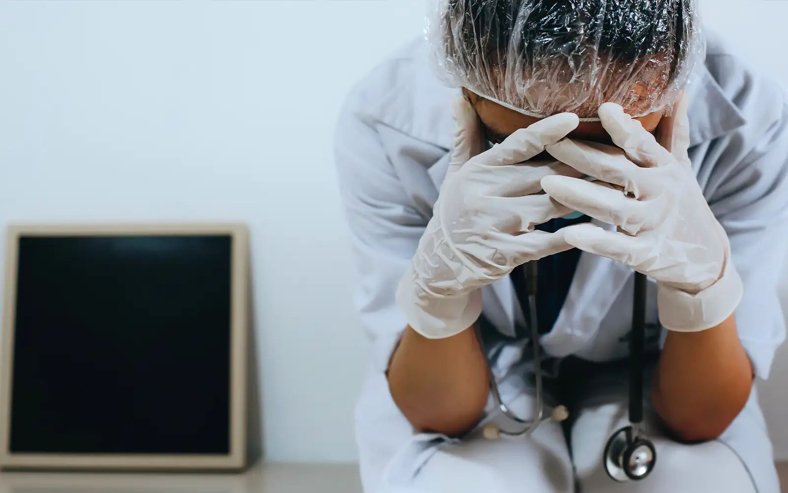 stressed doctor