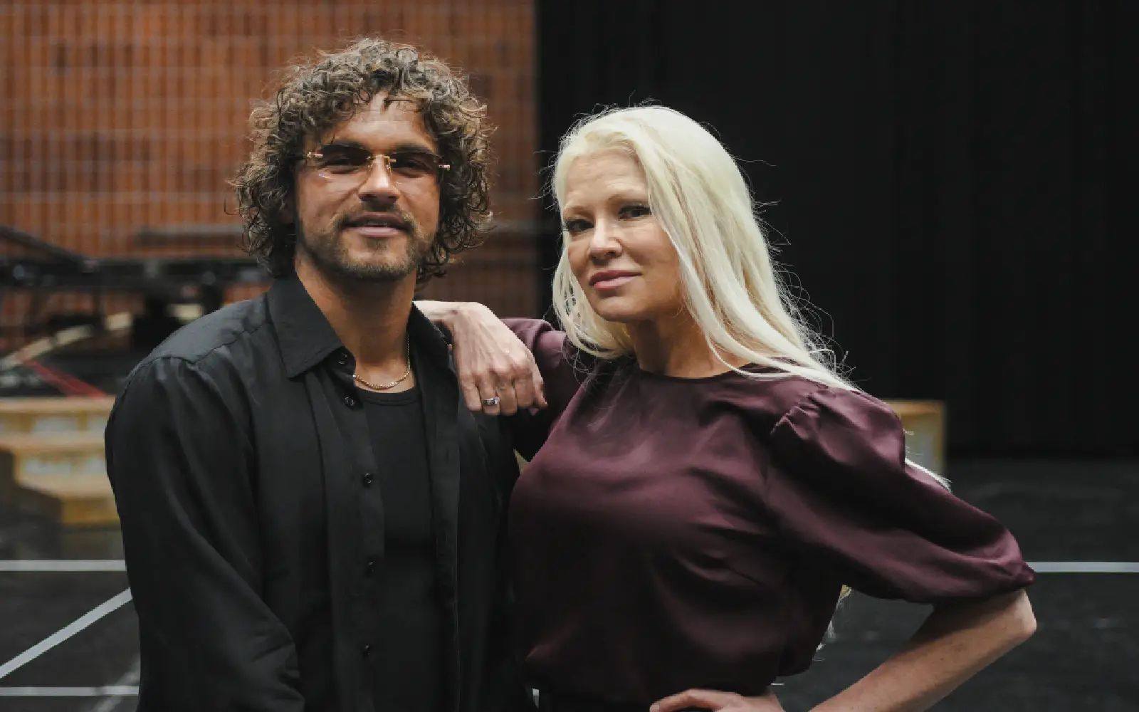 Finnish violinist Linda Lampenius (R) and singer Pete Parkkonen pose after an interview with the media on 28 April 2026 in Helsinki, Finland, about their participation the 70th Eurovision Song Contest (ESC). Among 35 participants in this year's Eurovision Song Contest, the Finnish duo is touted as the favourite to win the world's biggest talent show in Vienna on May 16, 2026. Bookmakers say the Finns with their "Flamethrower" song have a 31-percent chance of winning, well ahead of second-placed France with 11 percent, Denmark with 10, Australia with 8 and Greece with 7 percent.