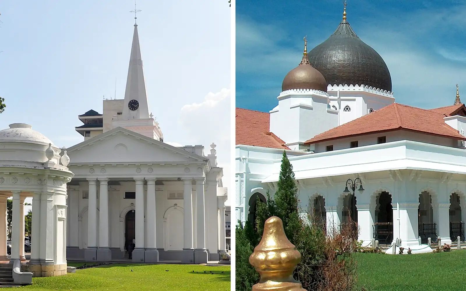 St George’s Church and Kapitan Keling Mosque tile pic 28526