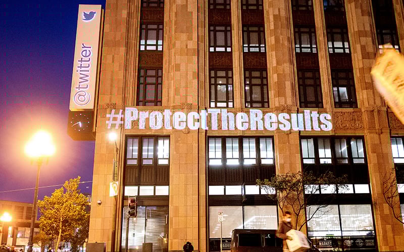 Twitter flags ‘president-elect Biden’ posts as premature