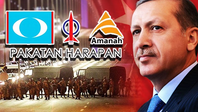 Pakatan leaders back Erdogan, slam coup attempt