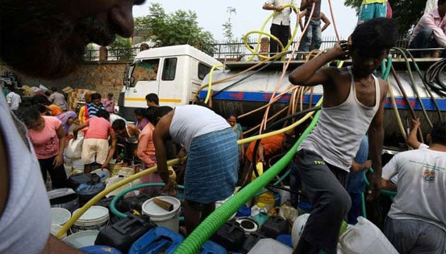 Tempers fray, fists fly in India’s daily battle for water