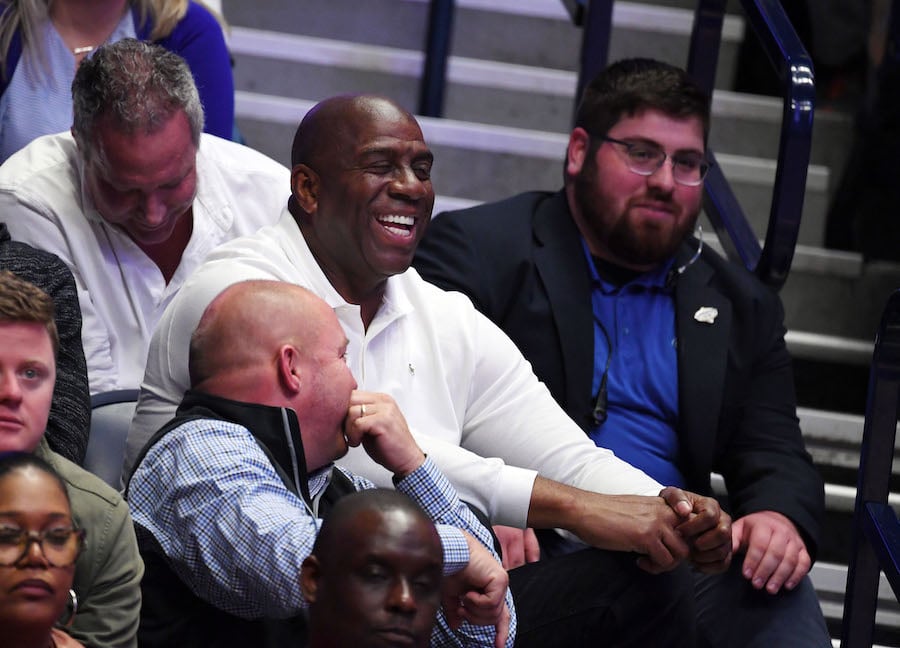 Magic Johnson steps down as Los Angeles Lakers chief