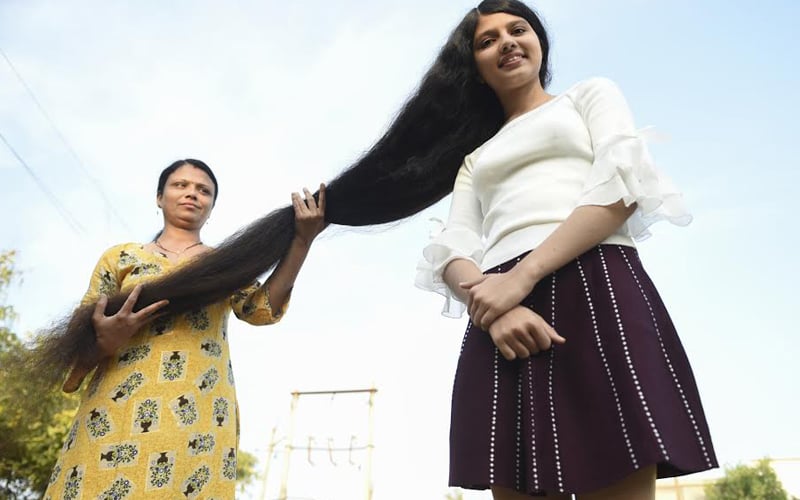Indian ‘Rapunzel’ wears world’s longest teen hair