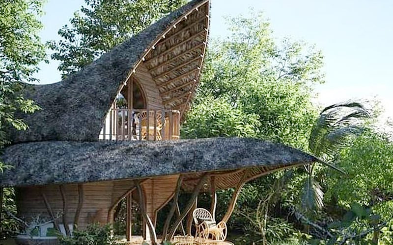 Lotus-shaped house in Sri Lanka forest is a sight to behold