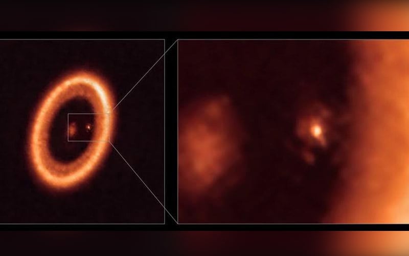 Moon-forming region seen around planet beyond solar system