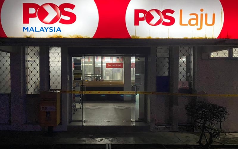 Kecewa pecah masuk tiada hasil, lelaki bakar kaunter pejabat pos