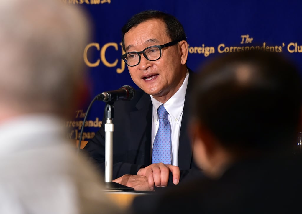 Cambodia’s Rainsy calls upcoming election a ‘sham’