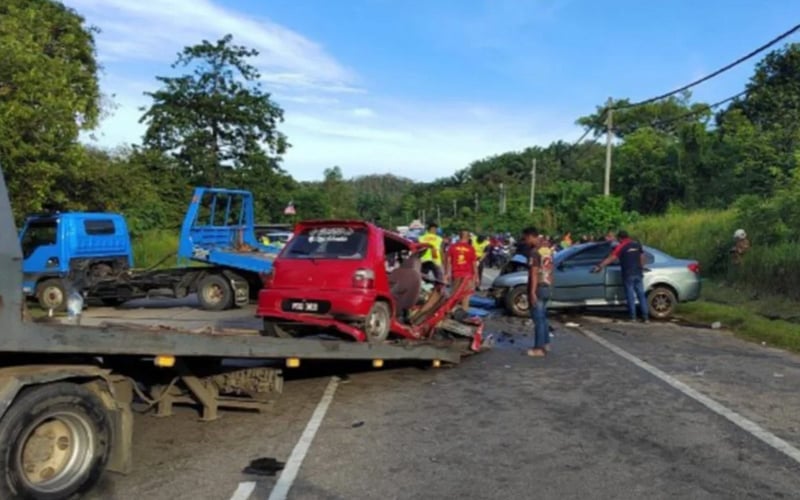 2 maut dalam nahas 2 kereta di Baling