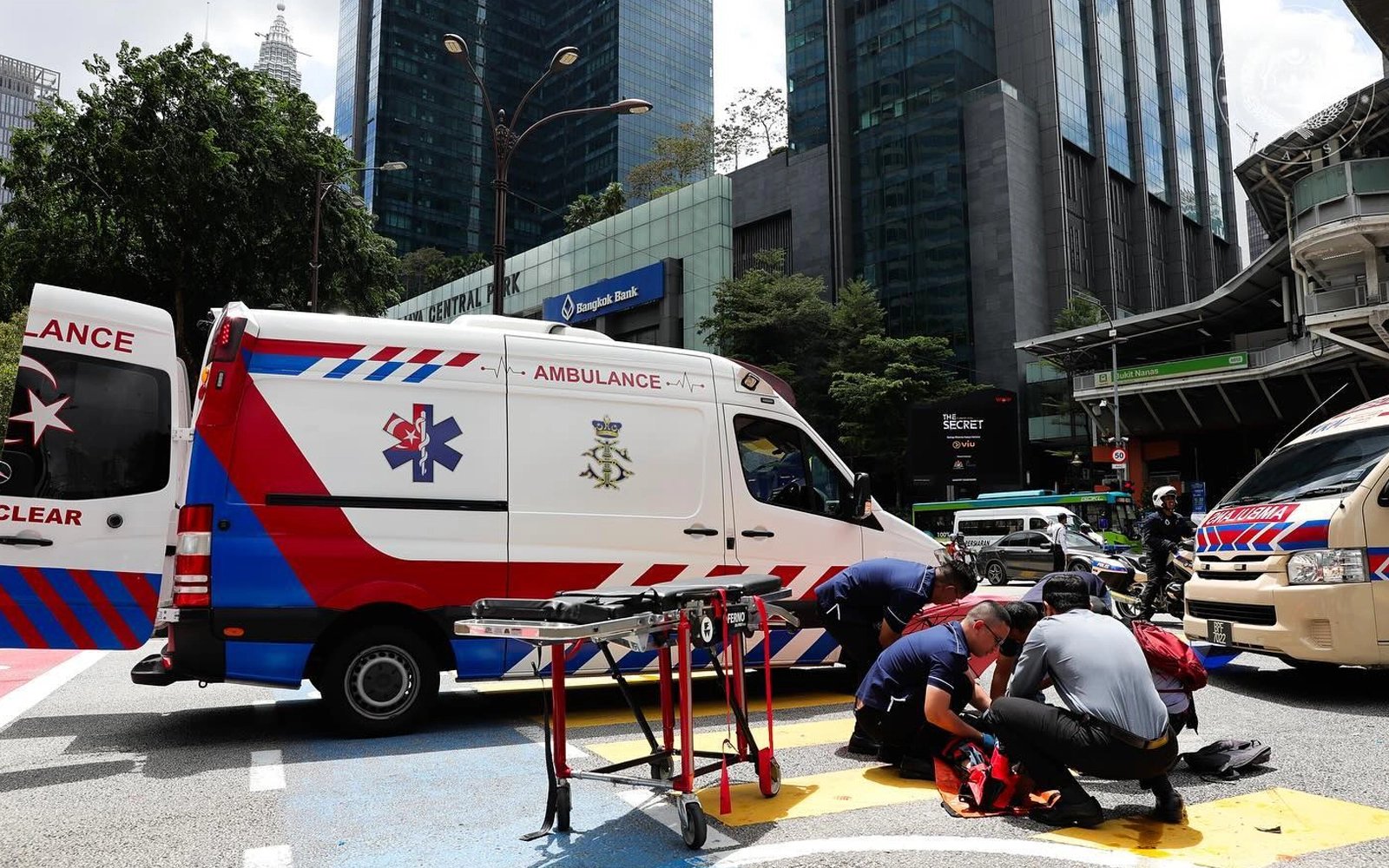 King’s personal medical team comes to aid of road crash victims