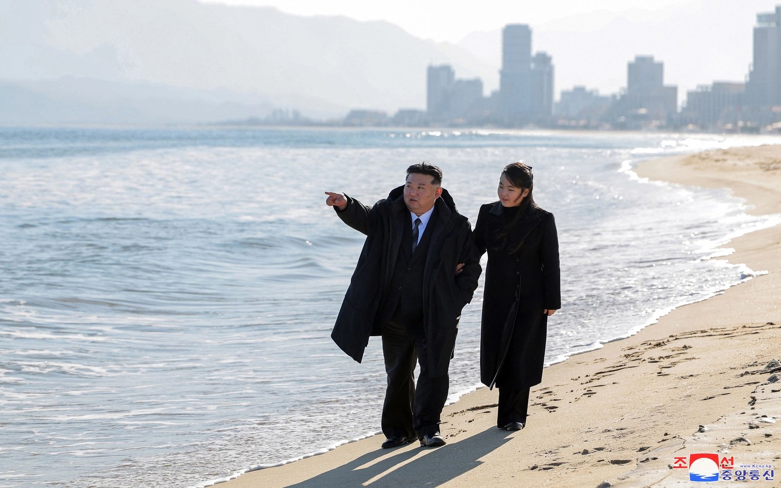 North Korea’s Kim ‘feasts his eyes’ on new resort project