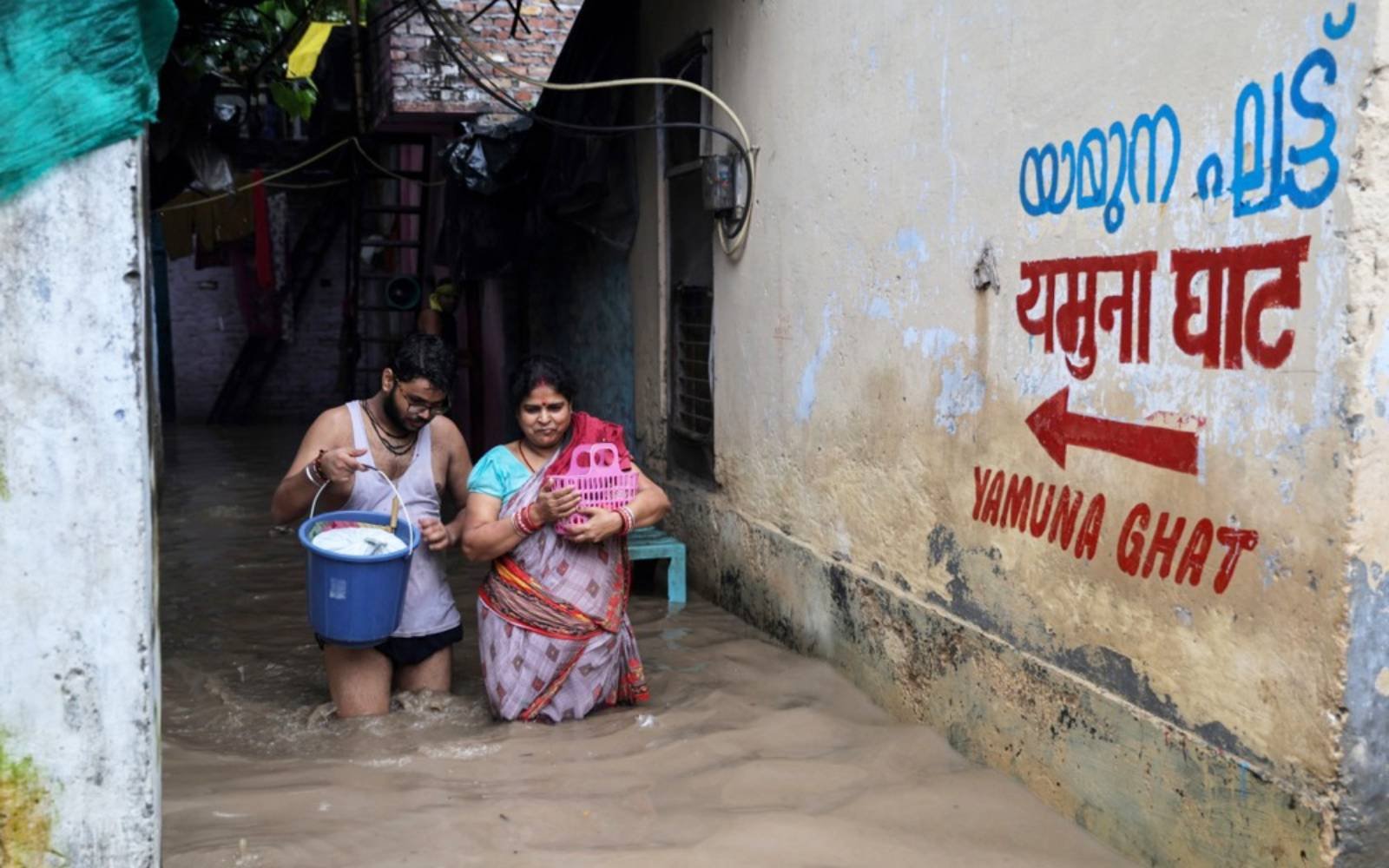 Heavy rain hits northern India, Yamuna river breaches danger mark in Delhi