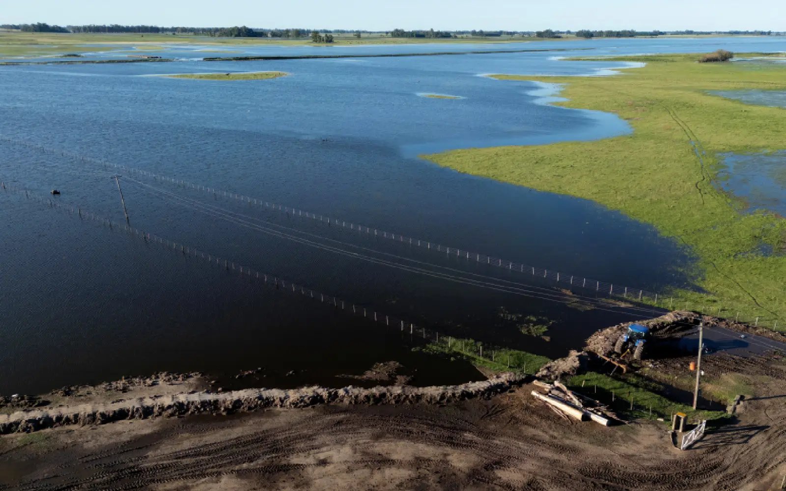 Record rains turn Argentina’s farm-filled Pampas plains to wetlands
