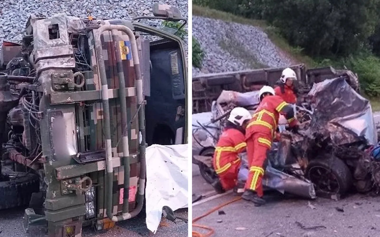 Soldier dies in crash in Machang