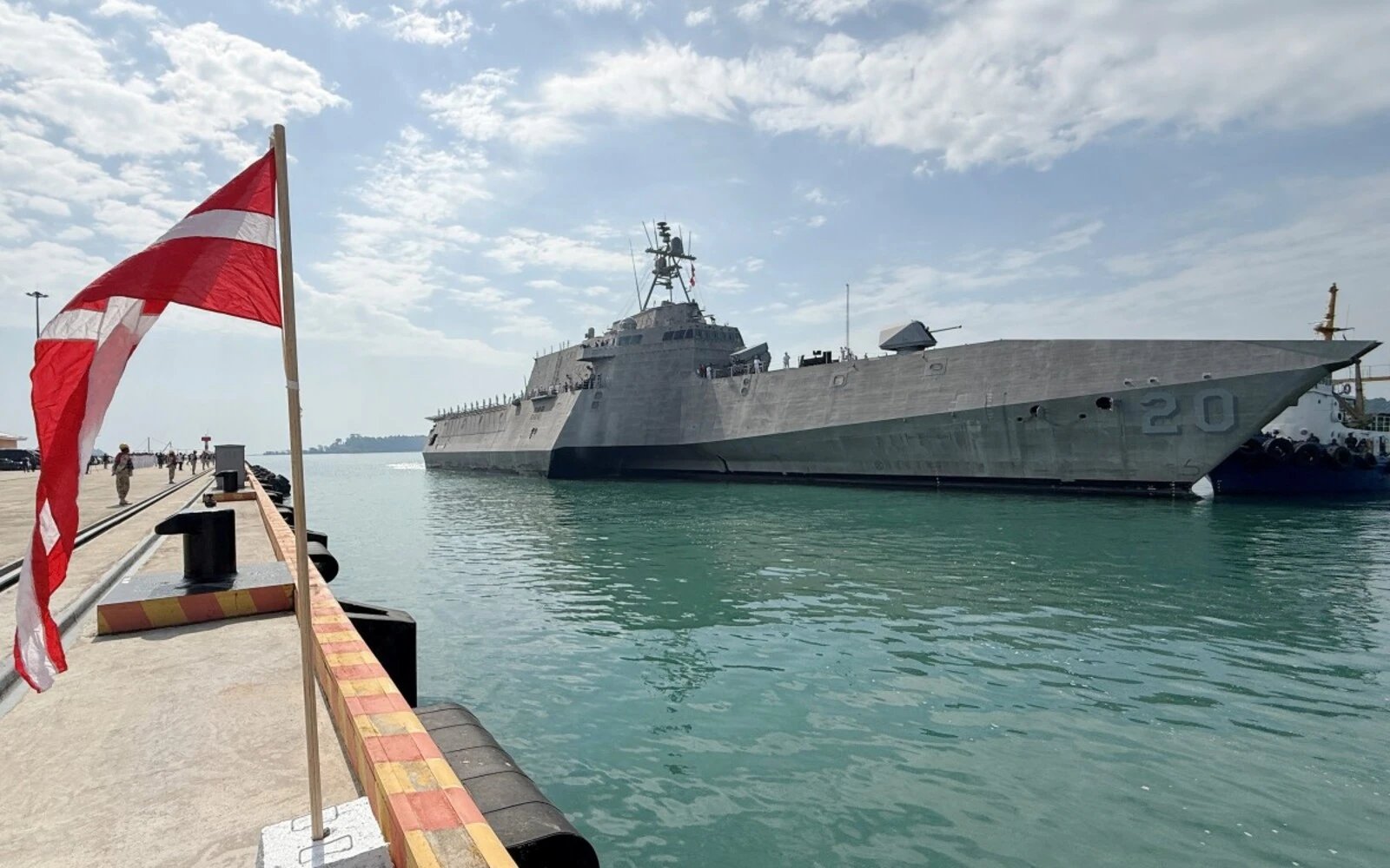 US warship makes first call at Cambodia’s Chinese-renovated naval base