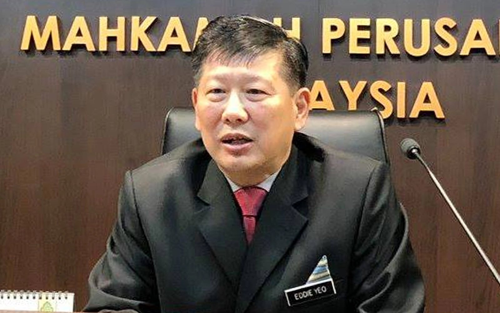 Judicial commissioner Eddie Yeo dies