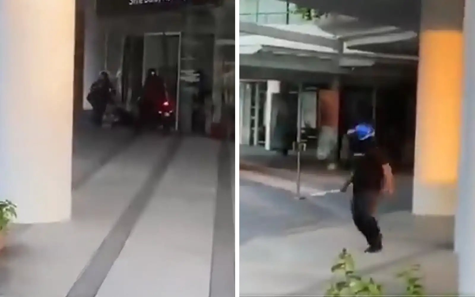 Man slashed by group on motorcycles in front of Gurney mall