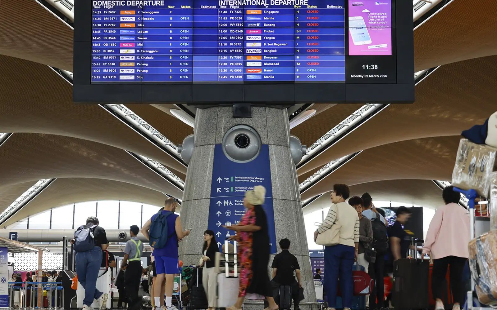 Tourist arrivals rise despite Middle East conflict