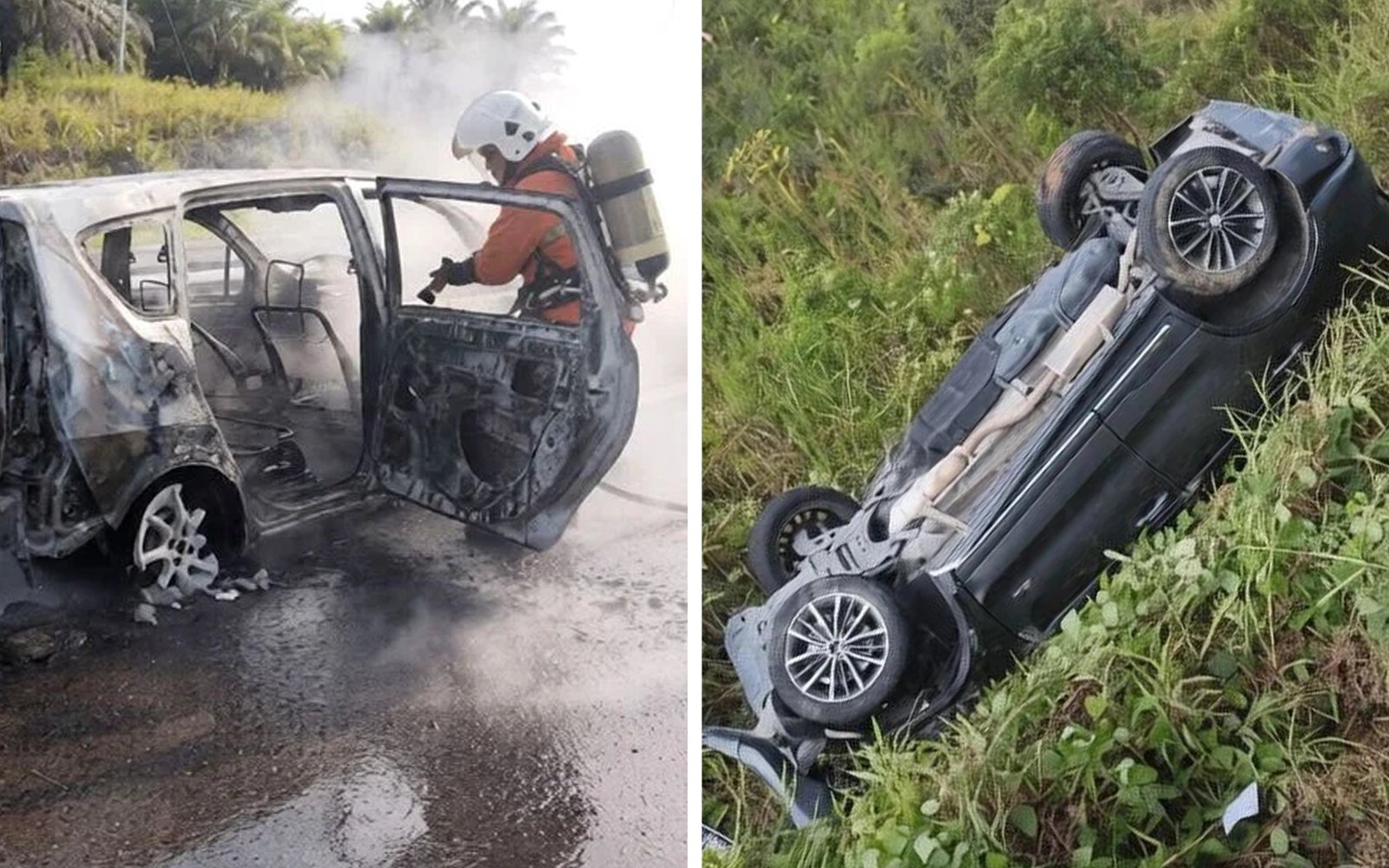 3 maut nahas 2 kenderaan di Lebuhraya Pan Borneo