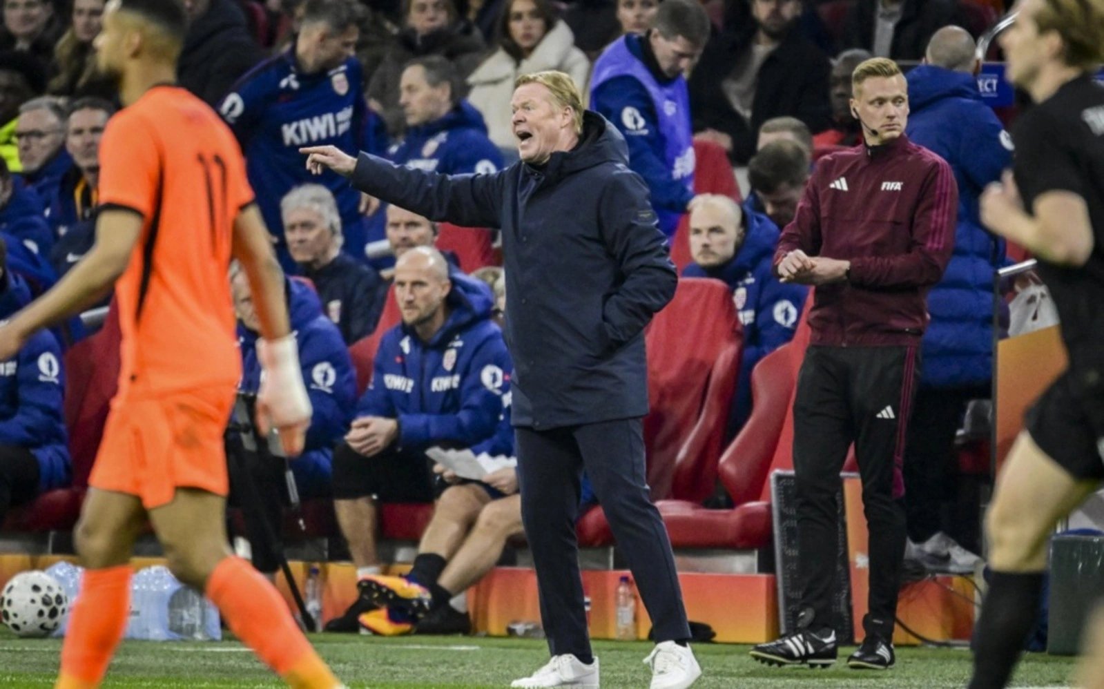 Dutch coach Koeman praises performance but Van Dijk wants more