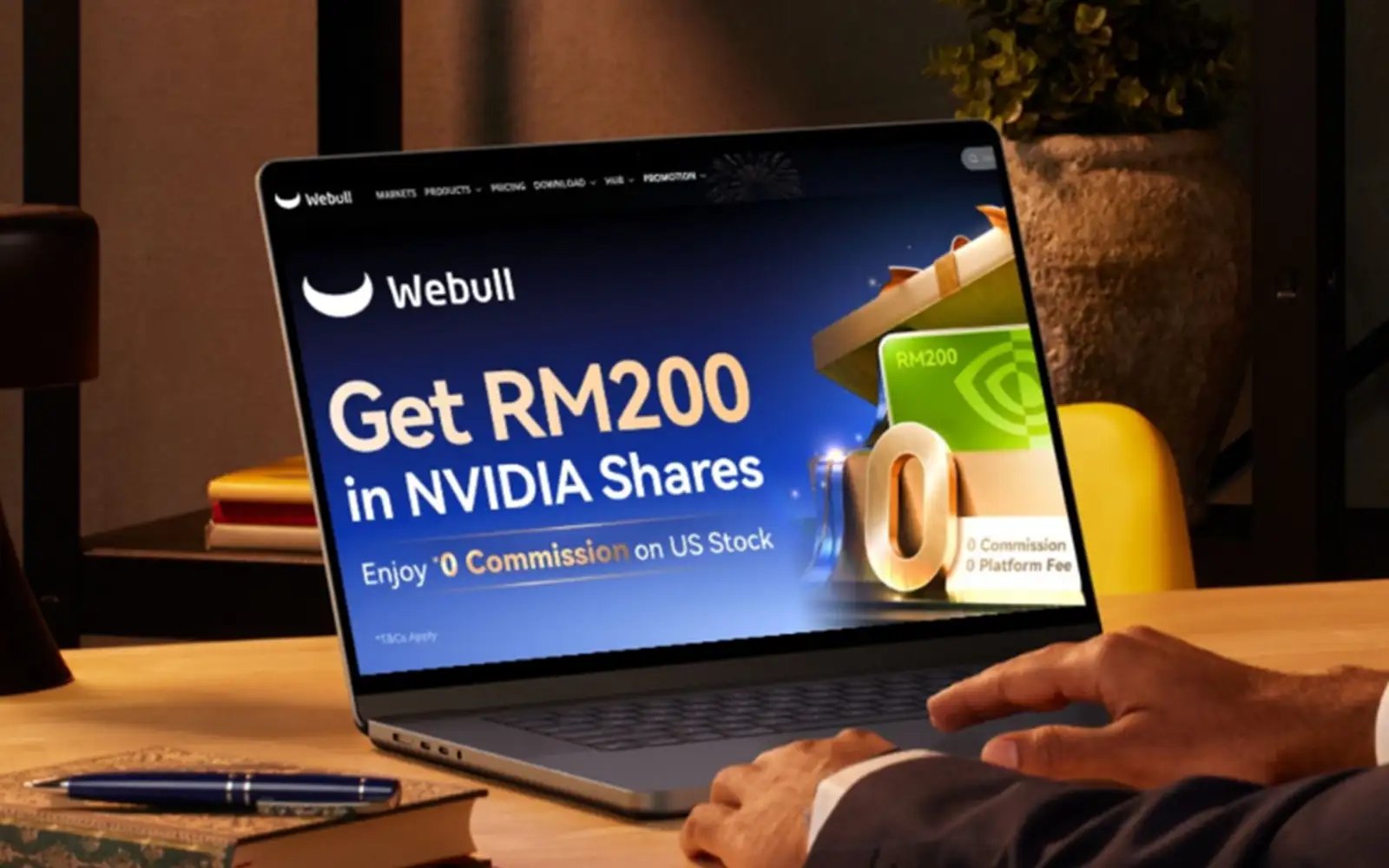 Webull Malaysia offering up to 6% p.a. returns and free Nvidia shares