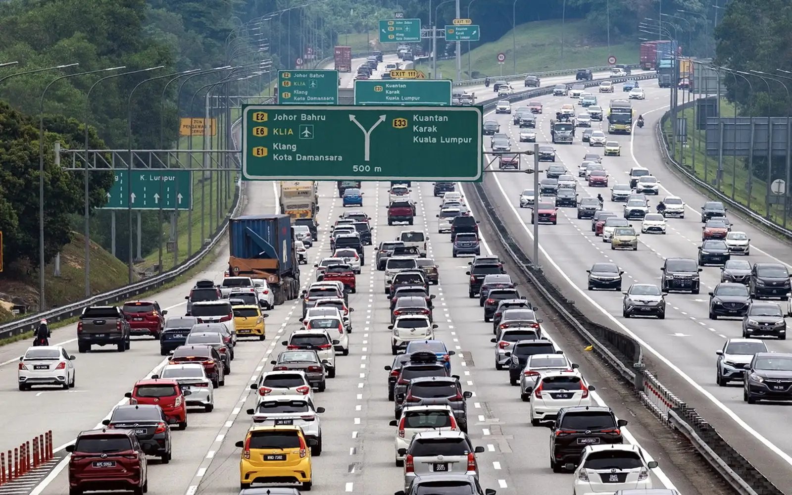 Slow going with more vehicles on major highways