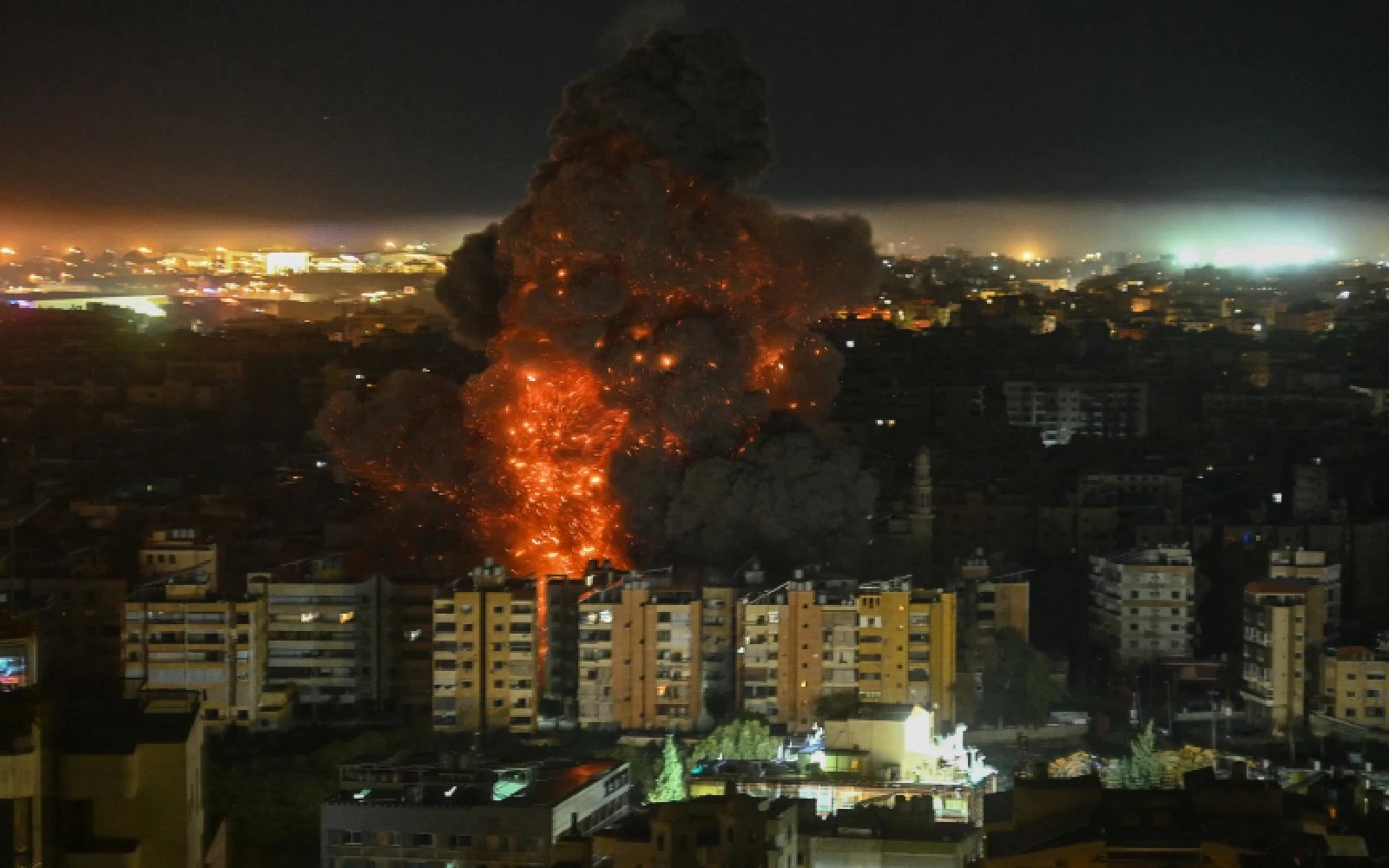Israeli strike hits central Beirut