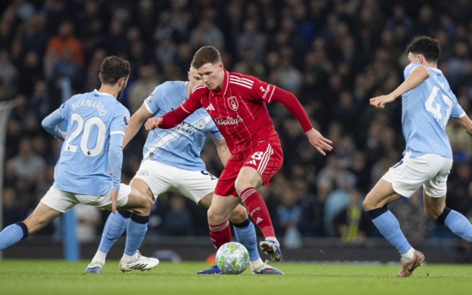 Man City slip in title race with shocking 2-2 draw against Forest