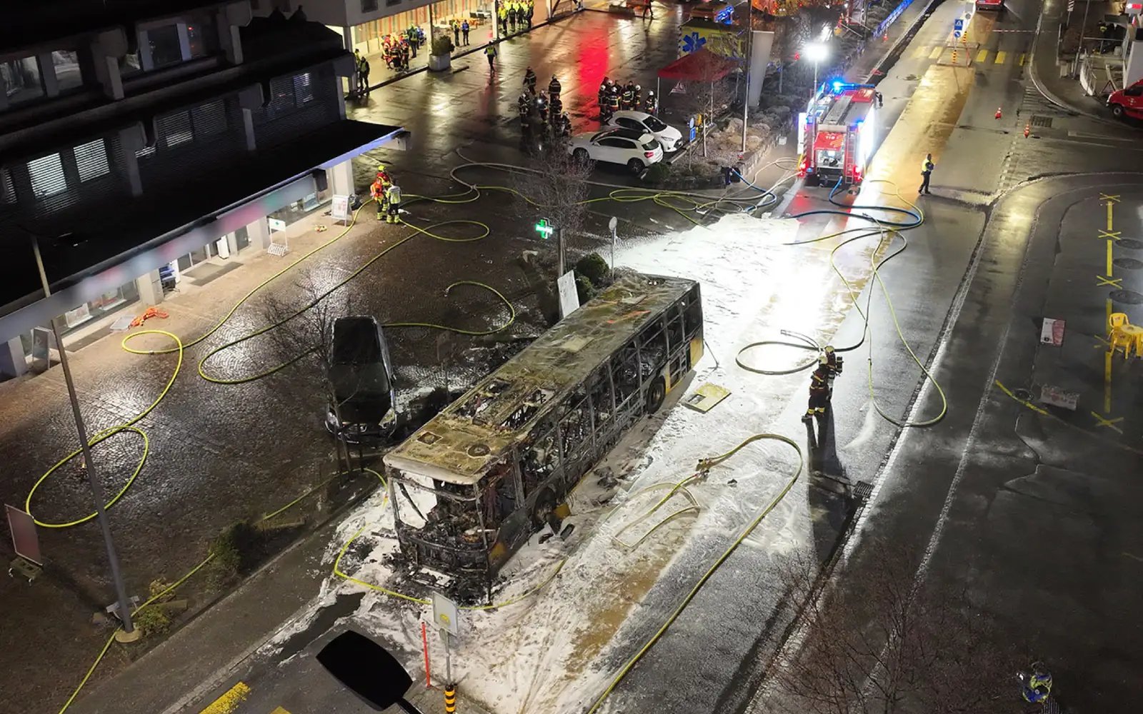 At least 6 dead in bus fire in Switzerland