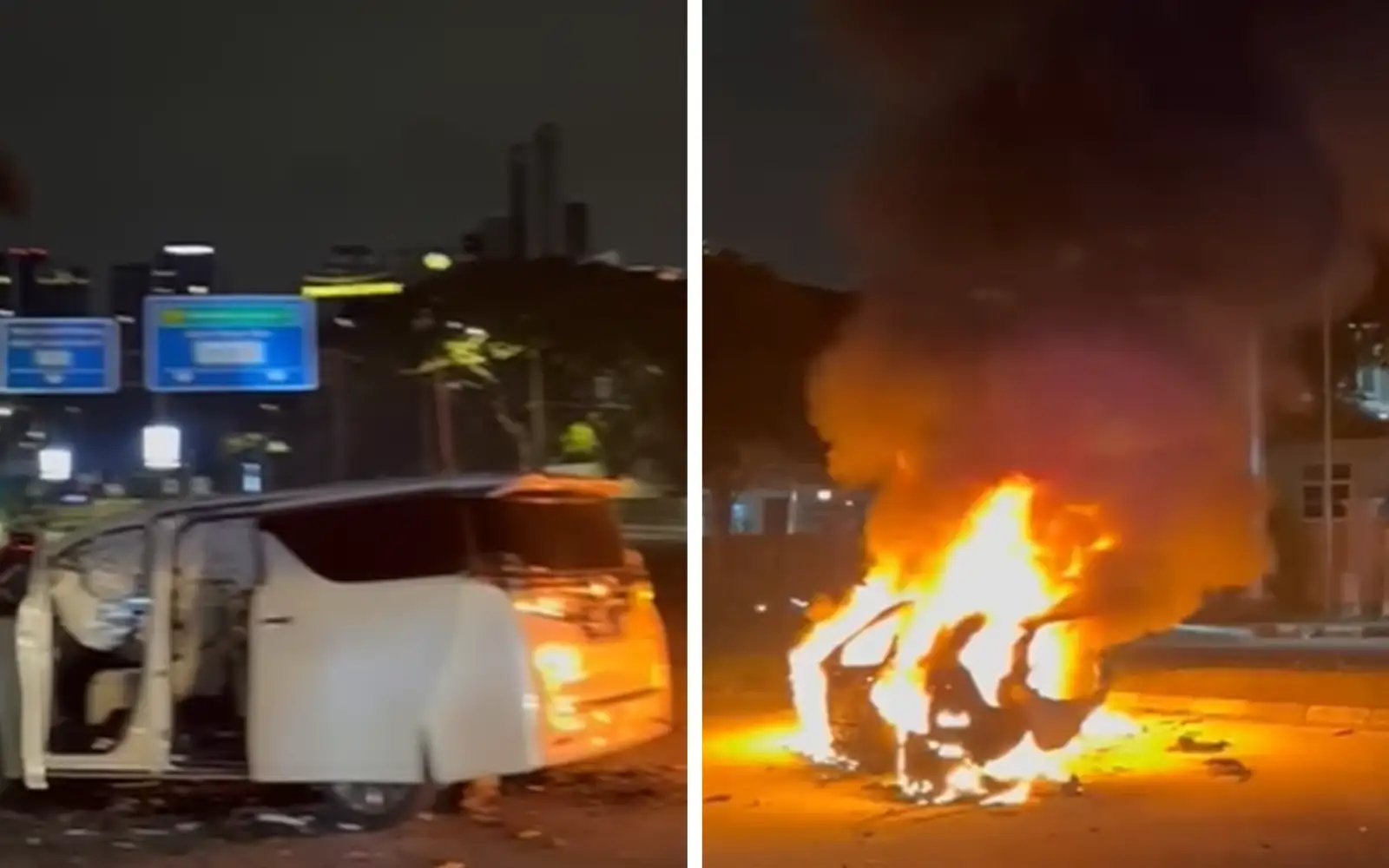 Woman suffers 70% burns in two-vehicle crash on Jalan Tun Razak