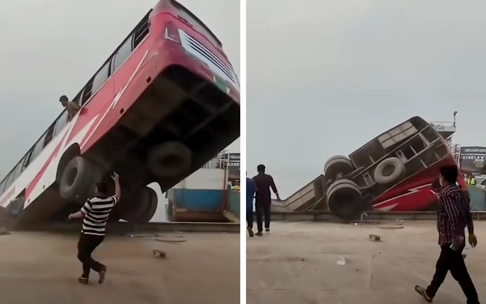 Bas sarat penumpang terjunam ke Sungai Padma, baru 2 mayat ditemukan