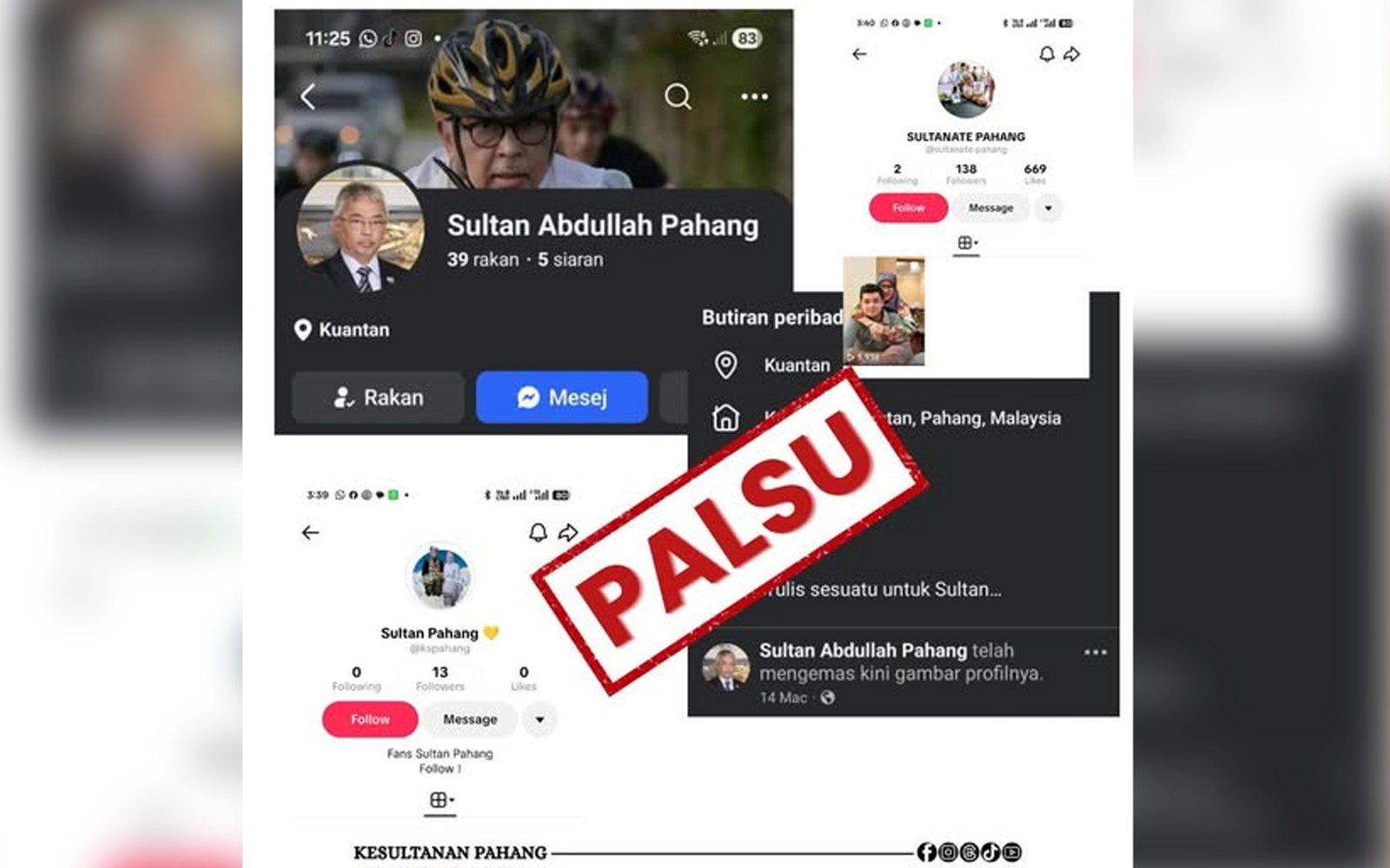 Istana Pahang nafi Al-Sultan Abdullah buka akaun media sosial peribadi