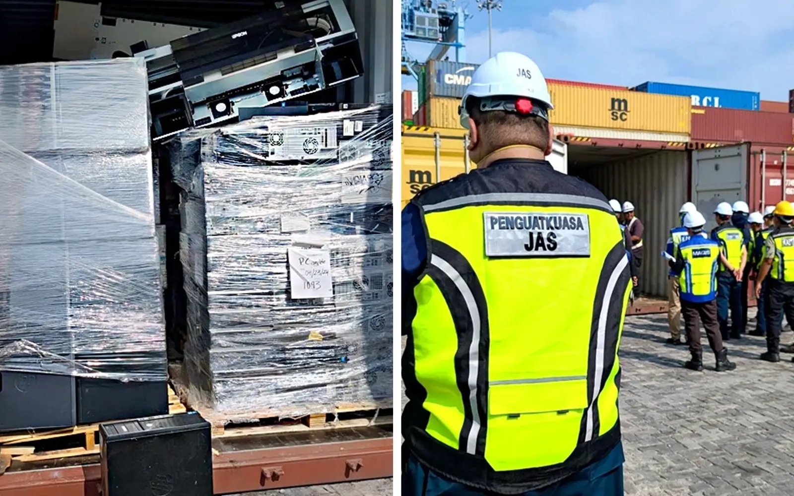 Return to sender: containers with e-waste linked to 9 countries