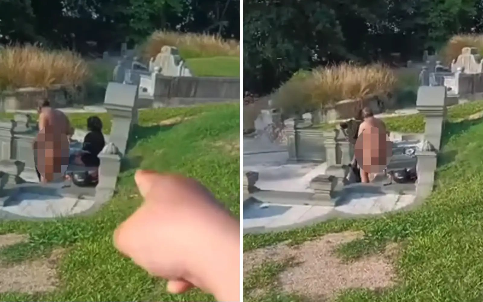 Pair nabbed over lewd acts at cemetery to be charged tomorrow