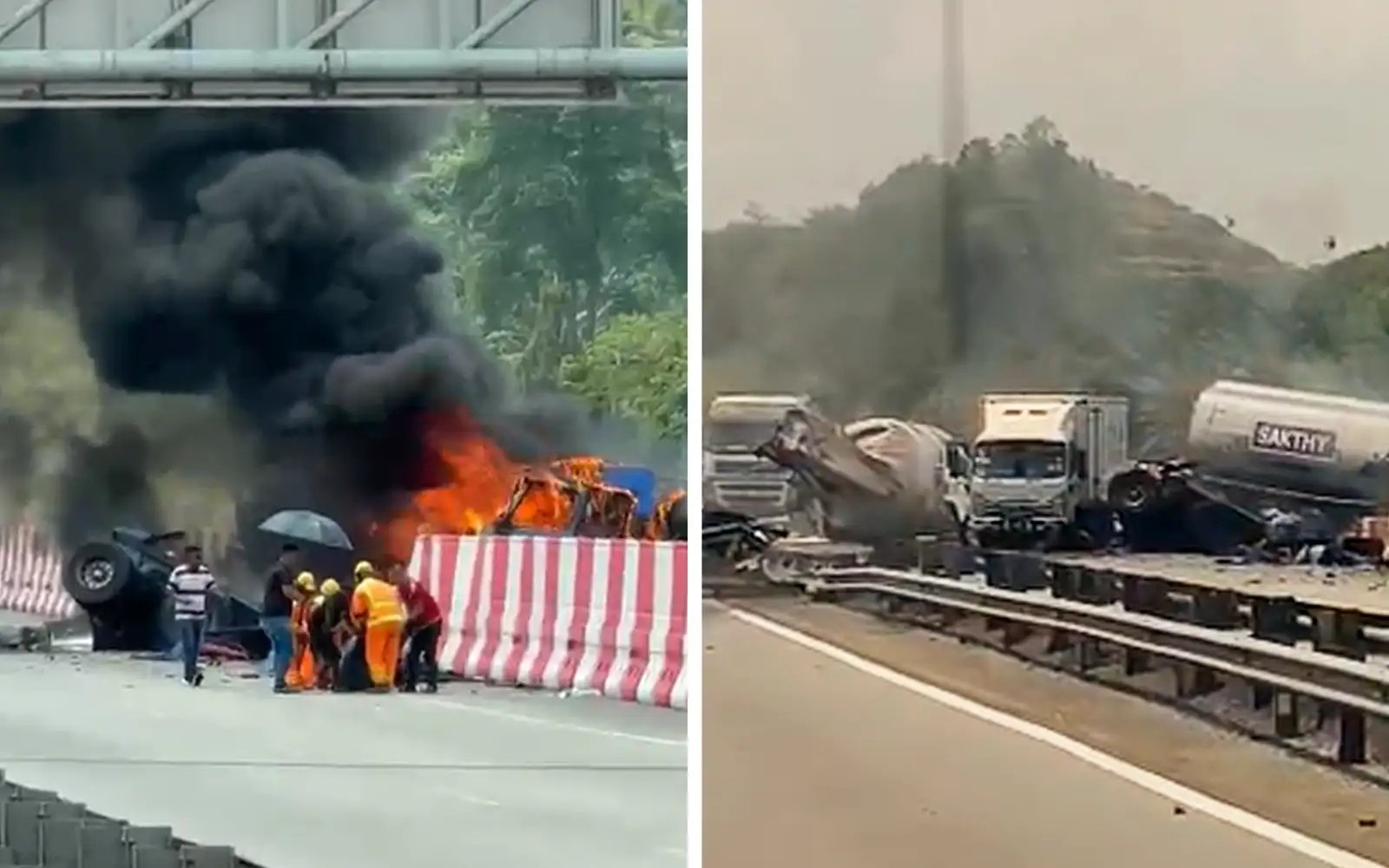 Driver killed in Kulai lorry-tanker collision