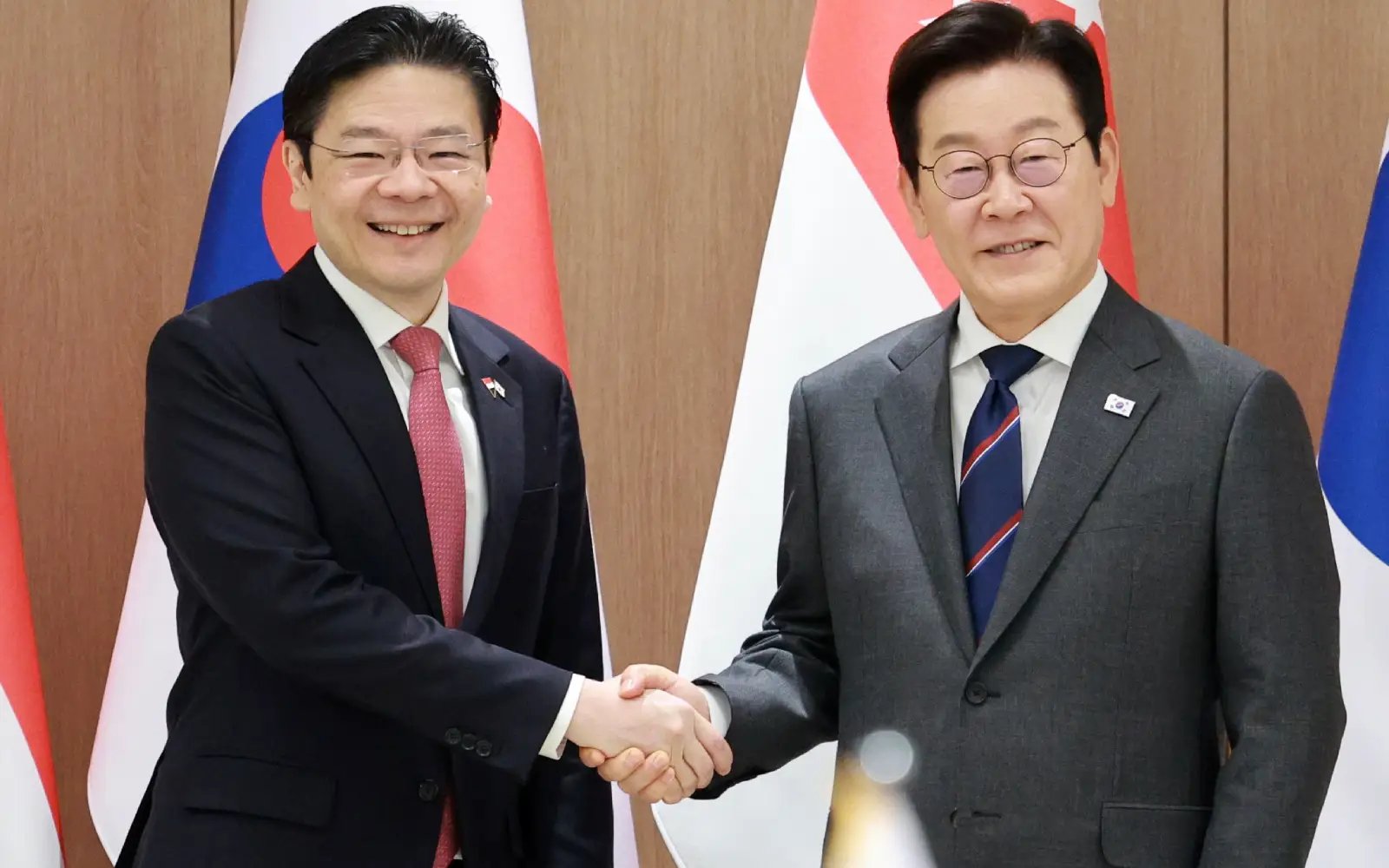 South Korea’s Lee holds summit with Singapore’s Wong on AI, tech cooperation