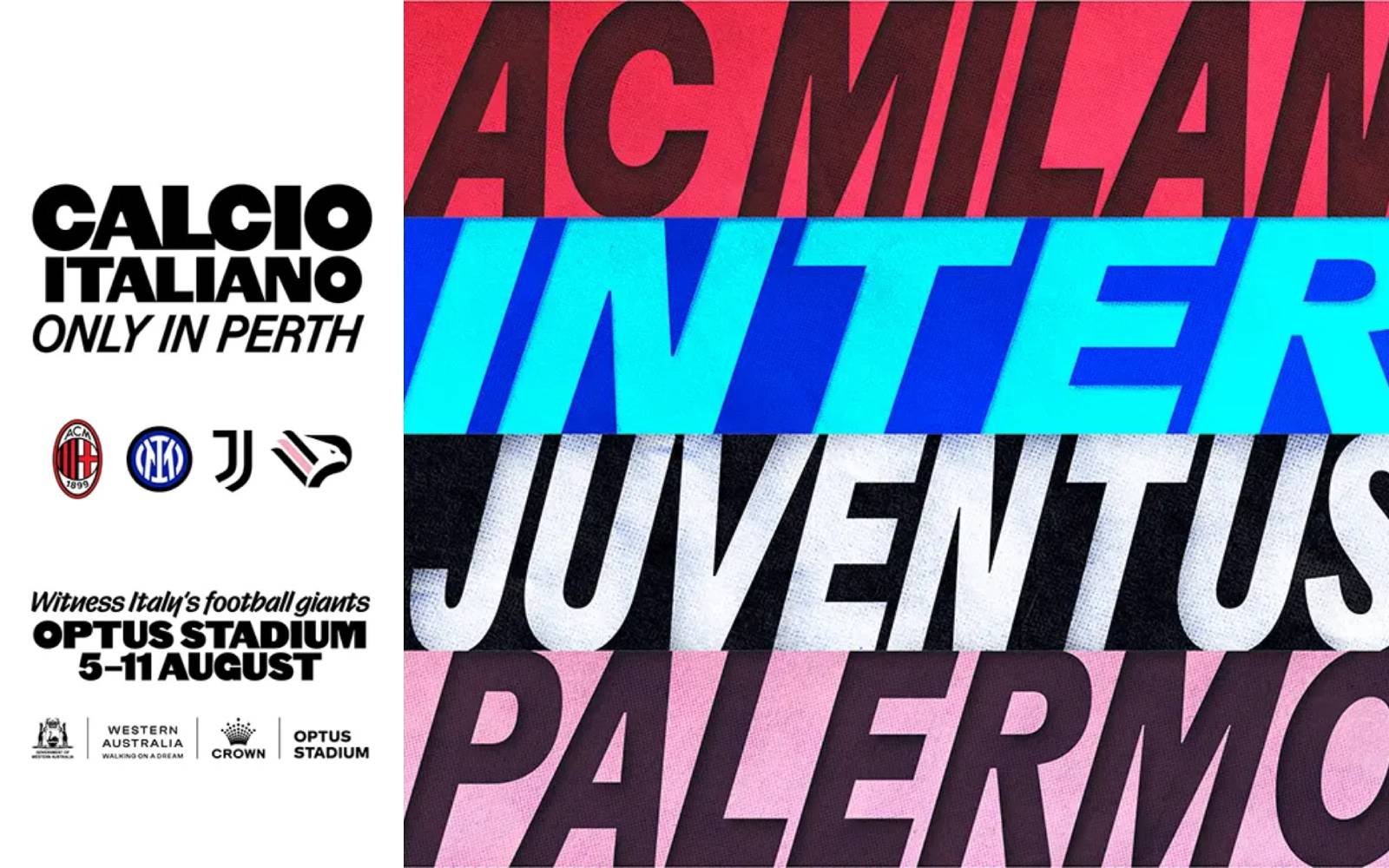 Australia’s Perth to host Italian football giants