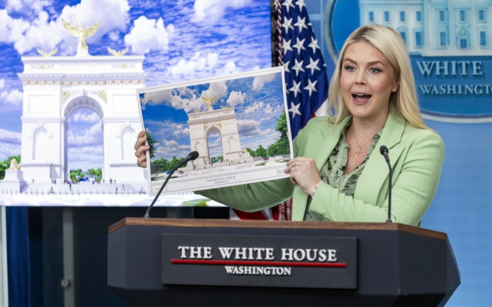 Trump’s triumphal arch gets official name