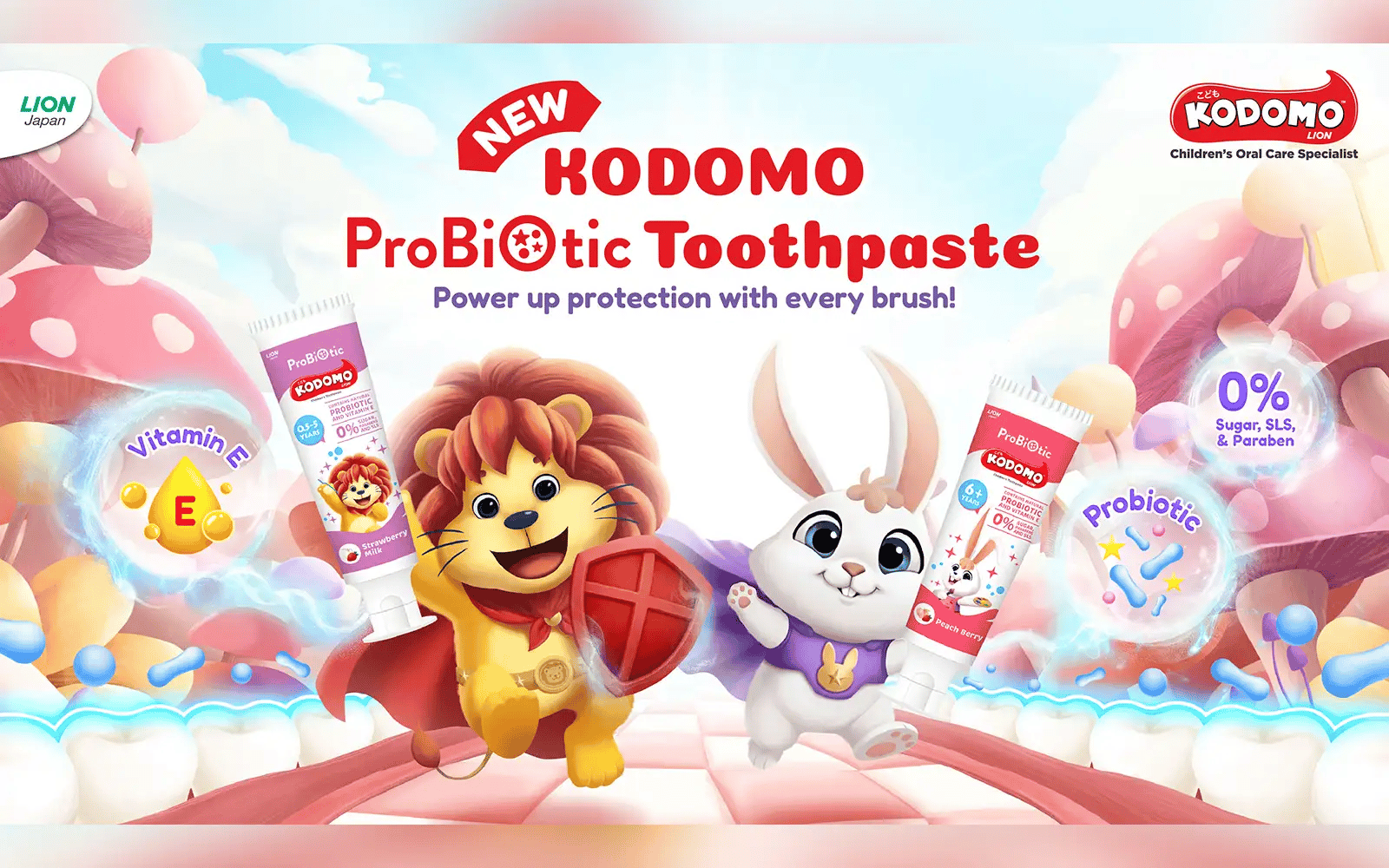 Greater oral care for kids with Kodomo probiotic toothpaste